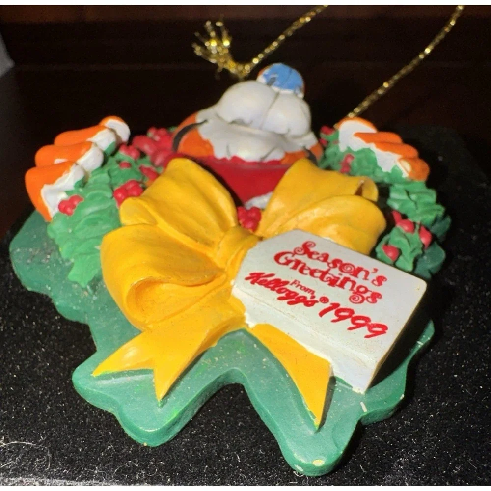 Kellogg's Tony the Tiger Christmas Ornament 1999 Holiday Cereal Mascot Decor